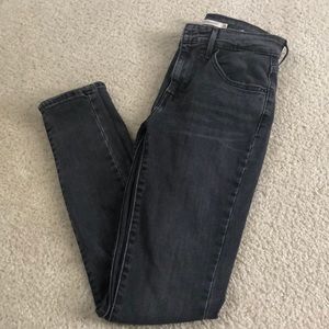 Levi gray skinny jeans
